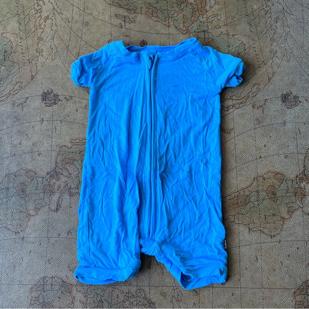 Little Sleepies light blue shorties 6-12 months